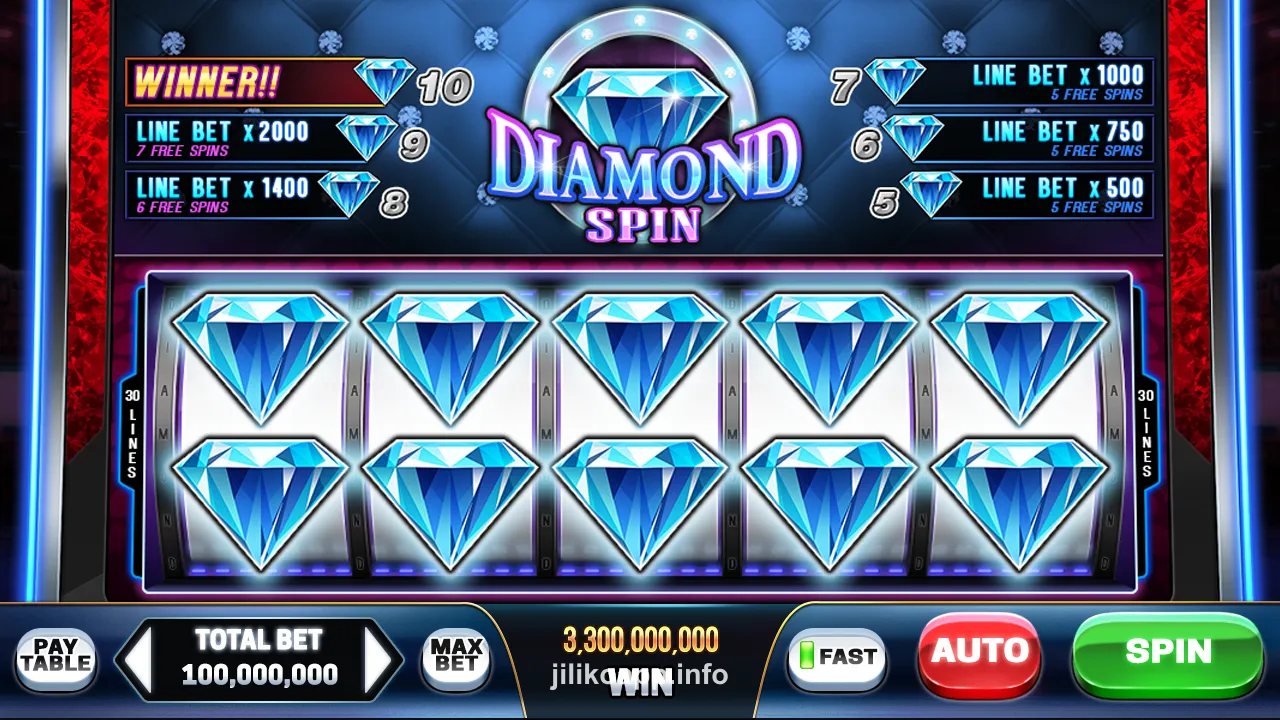 Slots Game Selection Screen